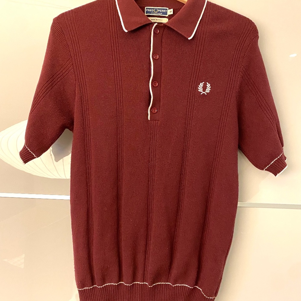 Fred Perry knit polo top
